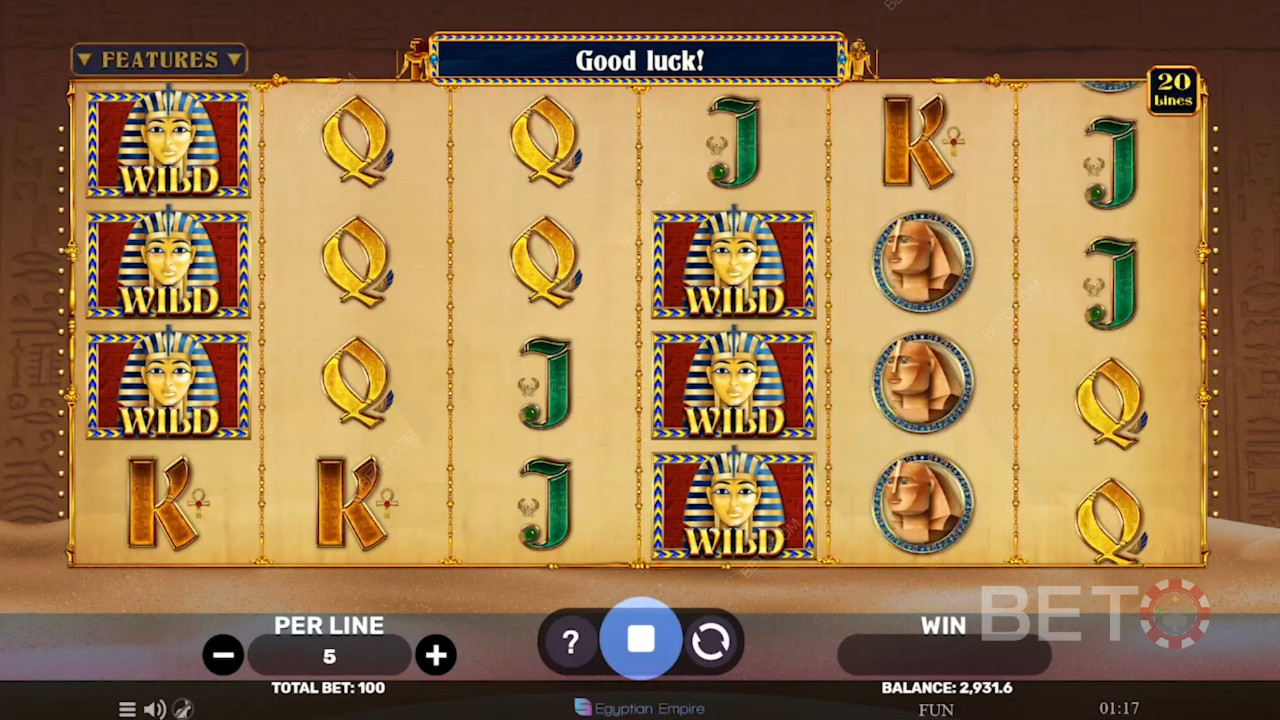 Egyptian Sands Recensione di BETO Slots