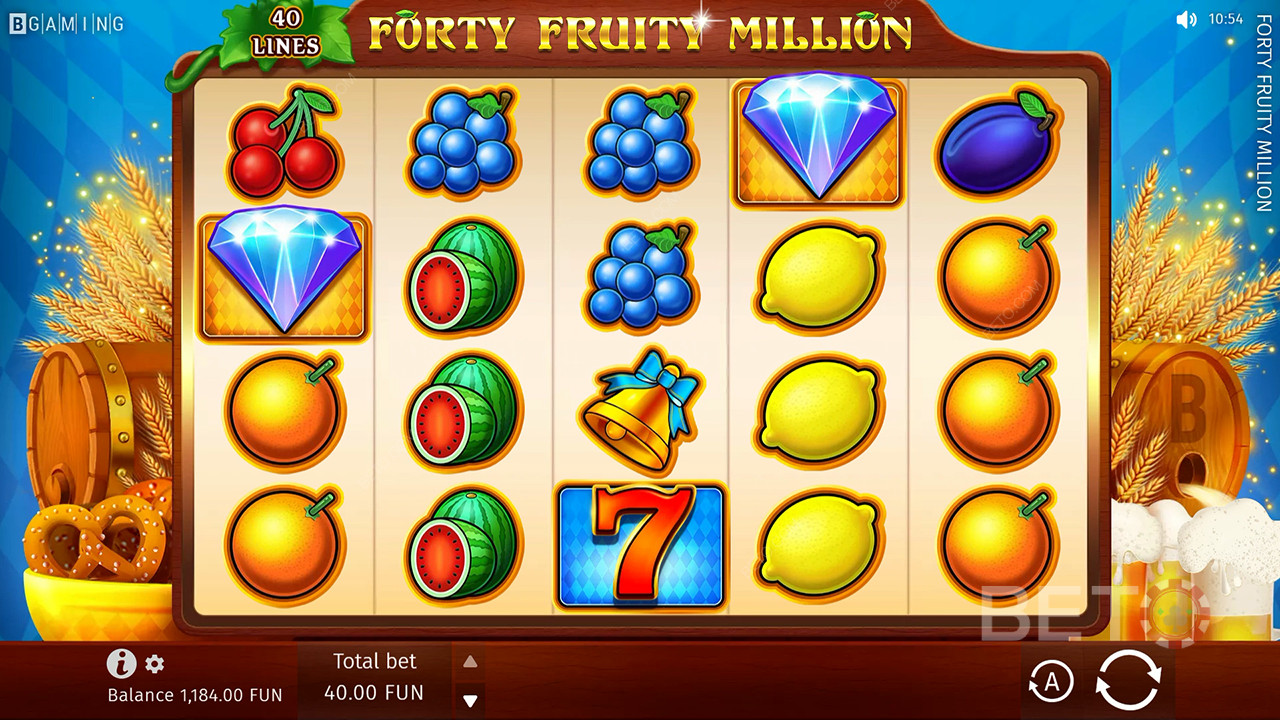 Recensione di Forty Fruity Million da parte di BETO Slots