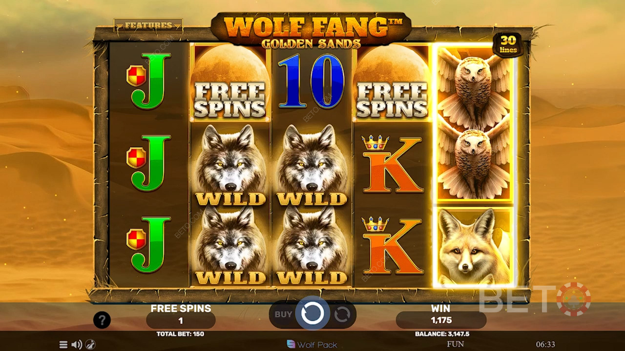 Wolf Fang Golden Sands Recensione di BETO Slots