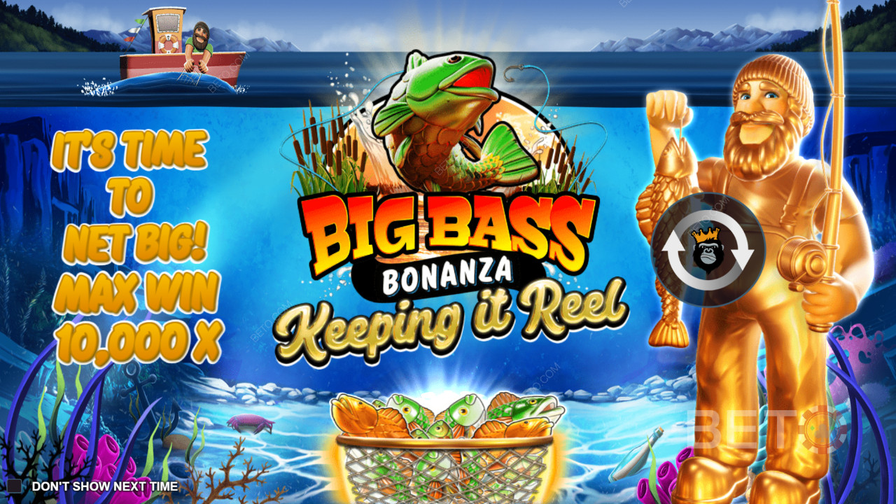 Vinci 10.000x la tua puntata nella slot online Big Bass - Keeping it Reel!