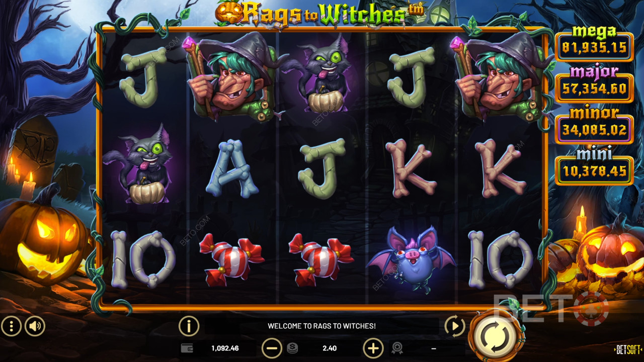 Recensione di Rags to Witches da parte di BETO Slots