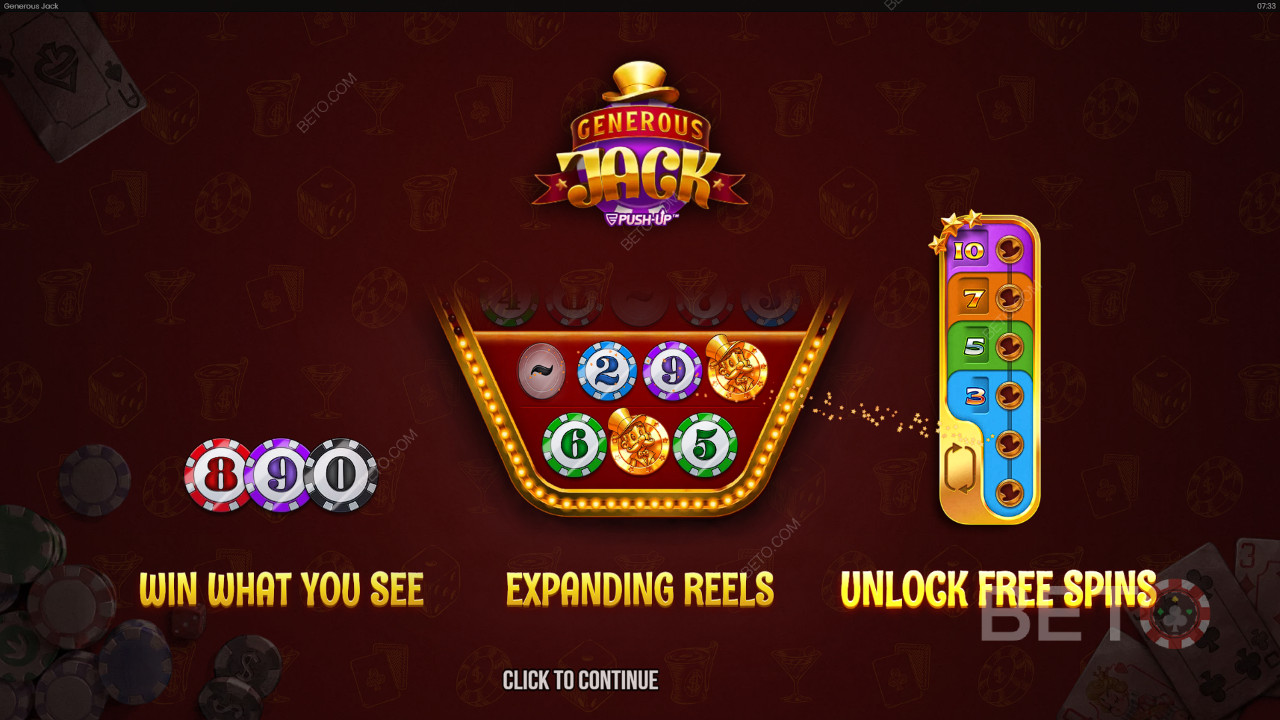Generous Jack La recensione di BETO Slots