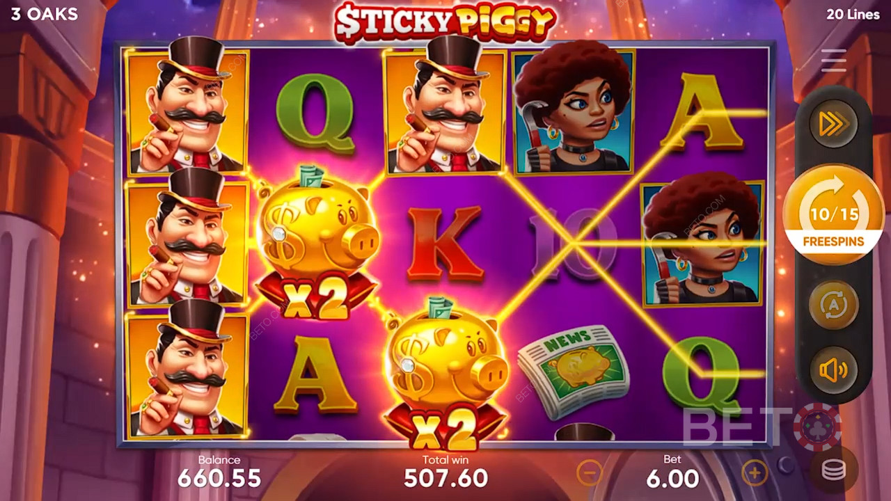 Recensione di Sticky Piggy da parte di BETO Slots