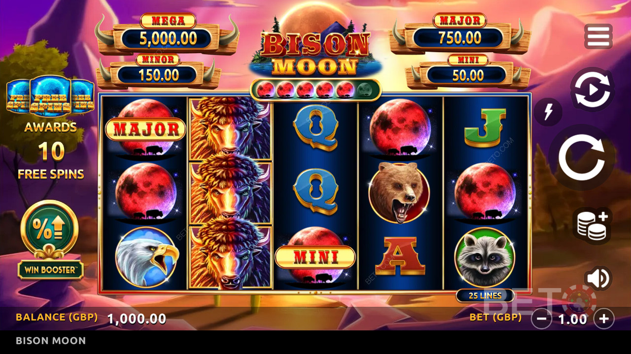 Recensione di Bison Moon da parte di BETO Slots