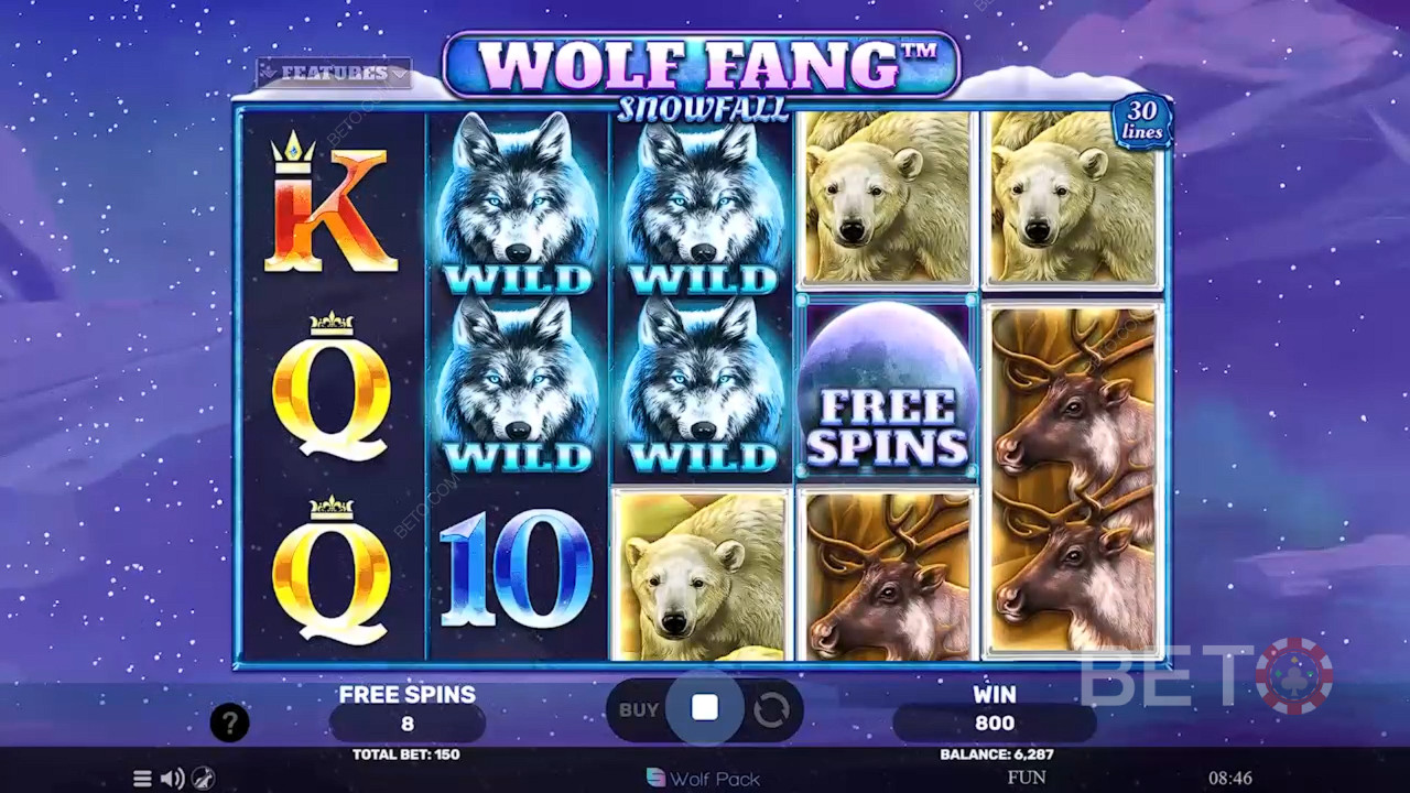 Wolf Fang Recensione di Snowfall da BETO Slots
