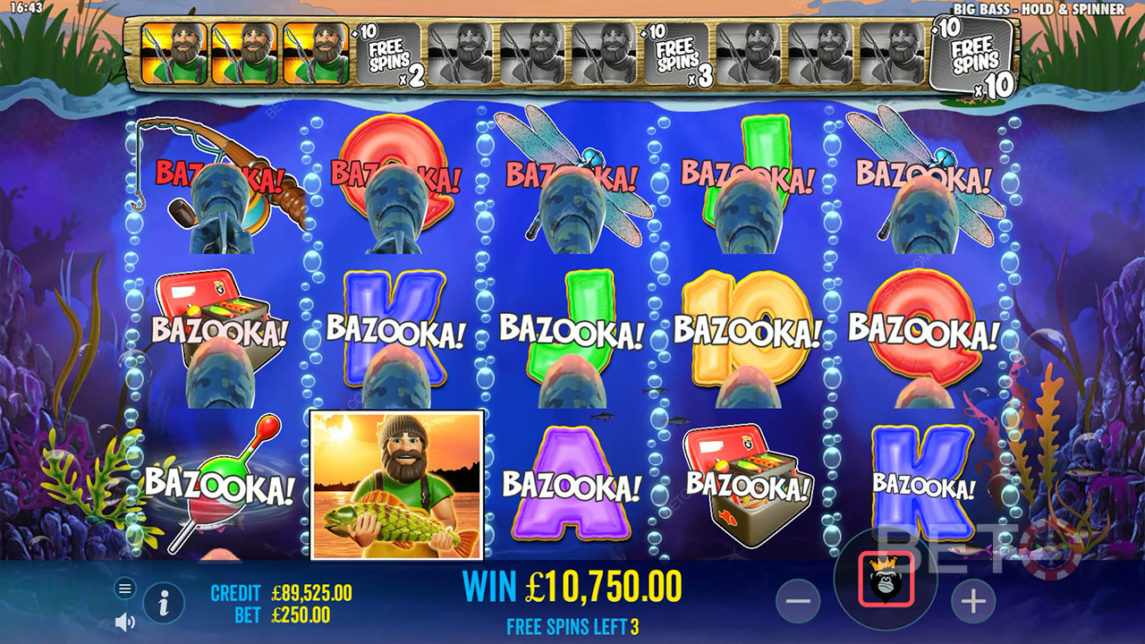Big Bass Bonanza Hold and Spinner Recensione di BETO Slots
