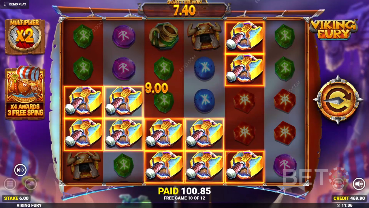 Vinci 10.000x la tua puntata nella slot online Viking Fury Spinfinity!