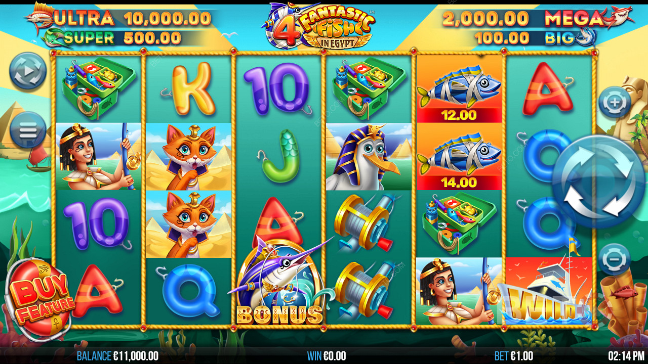 4 Fantastic Fish in Egypt Gioco Gratuito