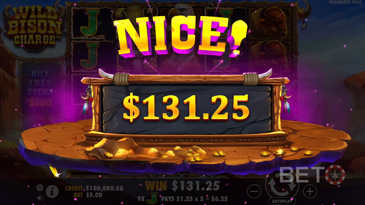 Vinci 12.000x la tua puntata nella slot machine Wild Bison Charge!