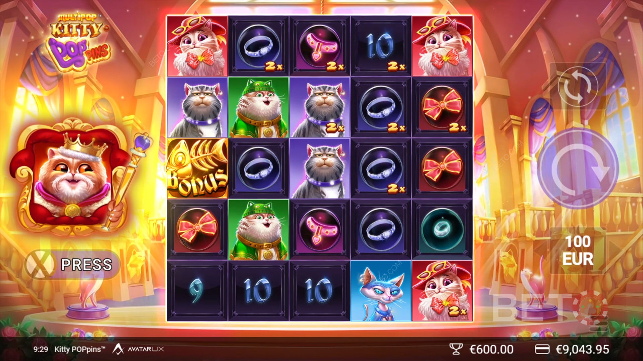 Recensione di Kitty POPpins da parte di BETO Slots