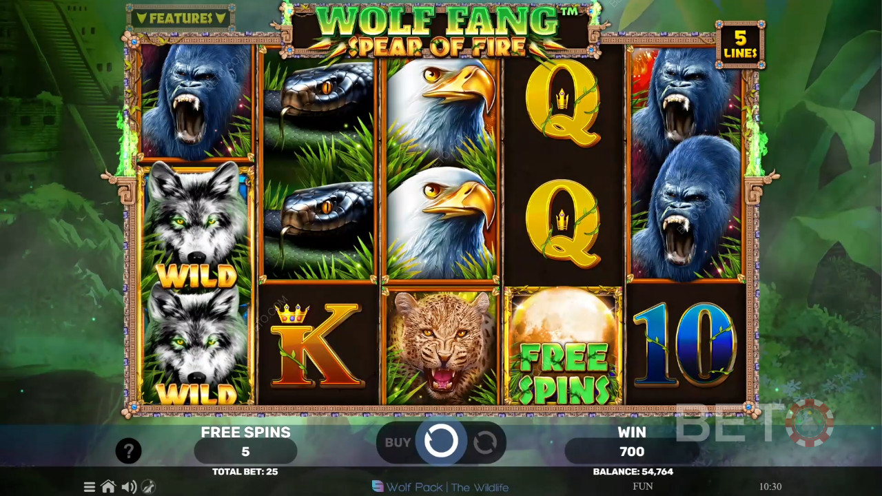 Wolf Fang Recensione di Spear of Fire da parte di BETO Slots