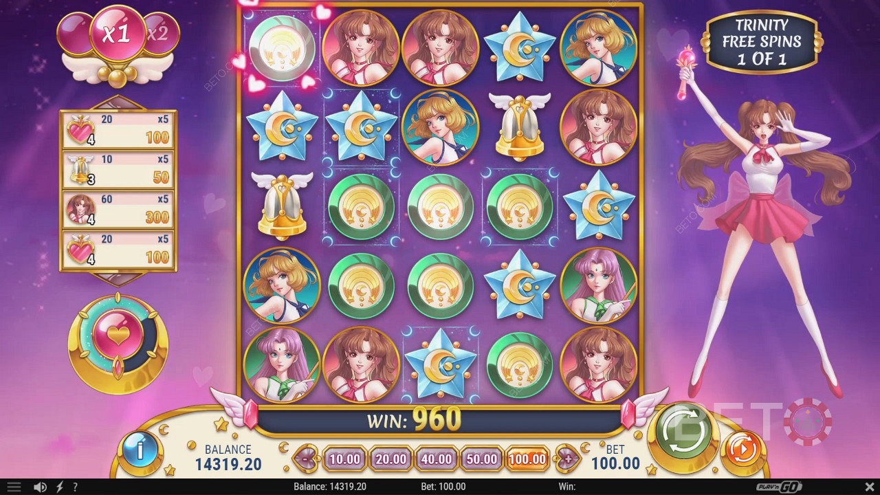 Recensione di Moon Princess Trinity da parte di BETO Slots