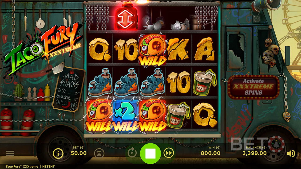 Taco Fury XXXtreme Recensione di BETO Slots
