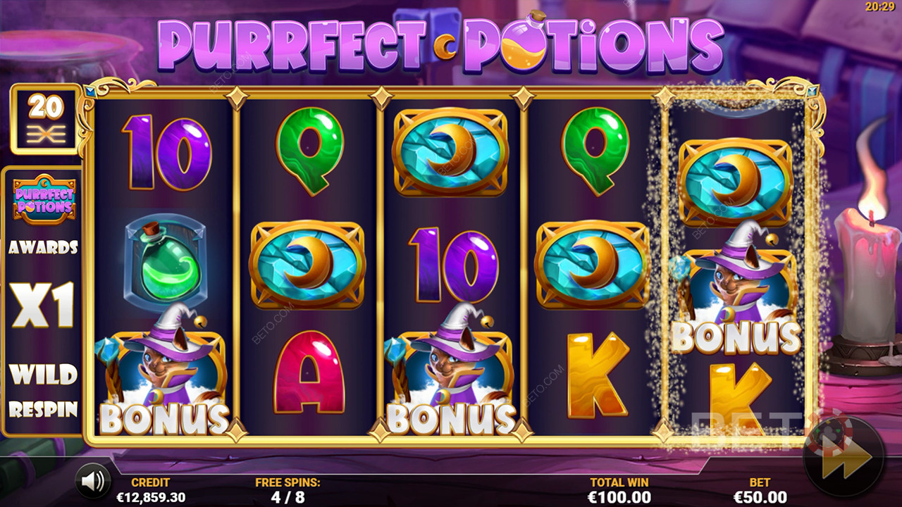Purrfect Potions Recensione di BETO Slots