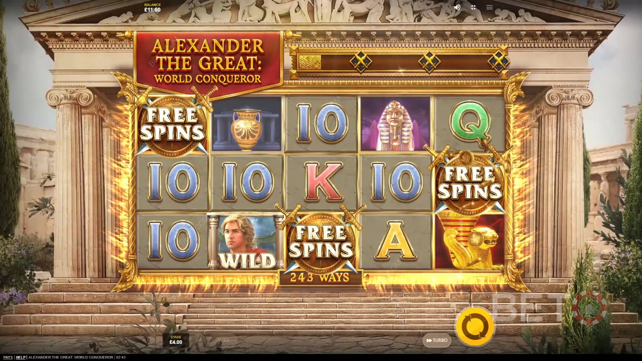 La recensione di Alessandro il Grande Conquistatore del Mondo da parte di BETO Slots