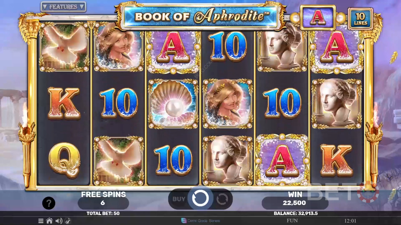 Book of Aphrodite The Golden Era Recensione di BETO Slots