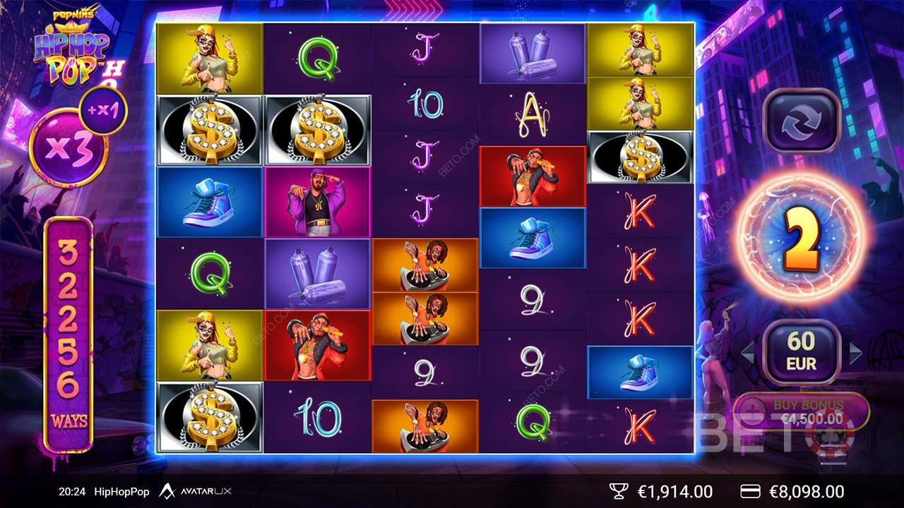 Recensione di HipHopPop da parte di BETO Slots