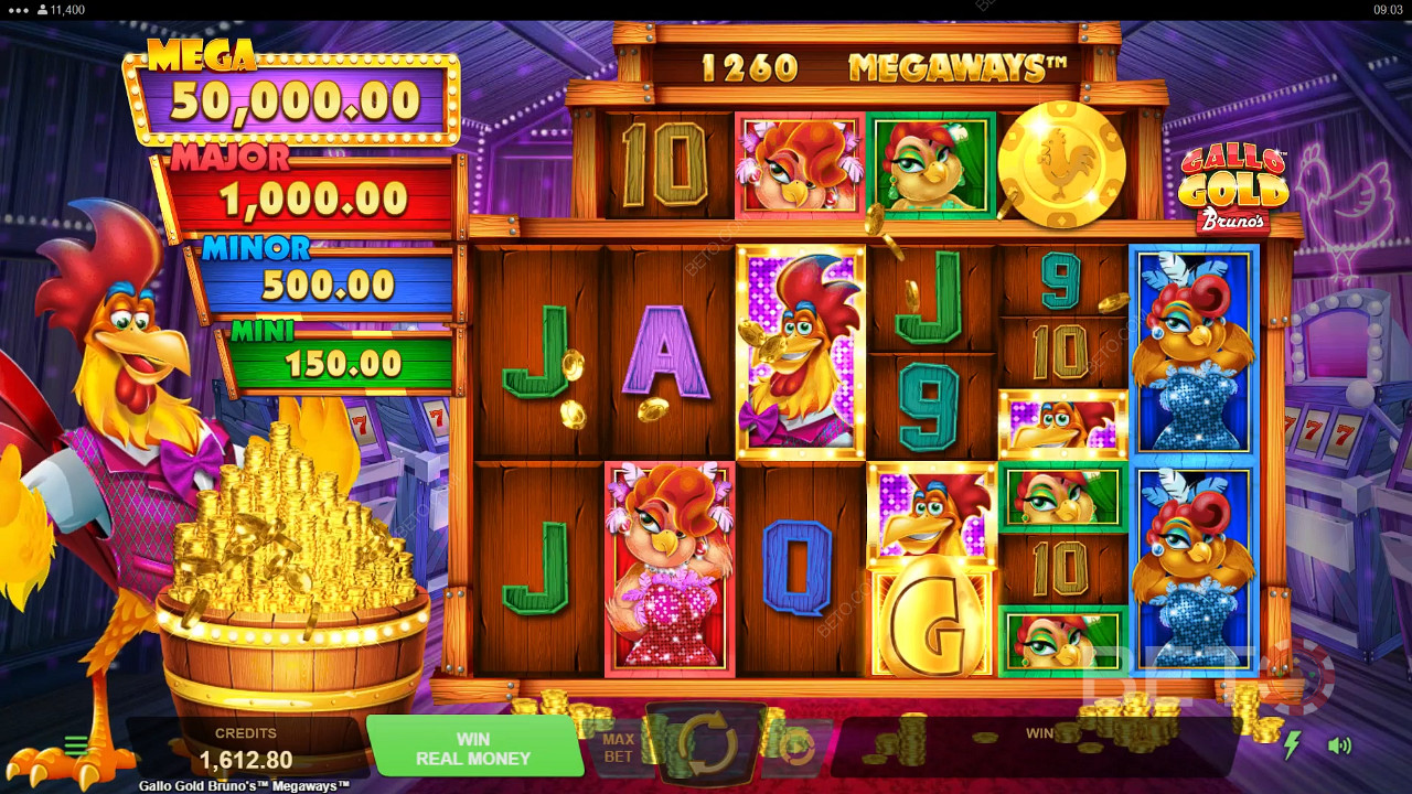Gallo Gold Bruno's Megaways Gioco Gratuito