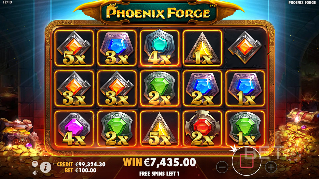 Le funzioni bonus spiegate in Phoenix Forge da Pragmatic Play