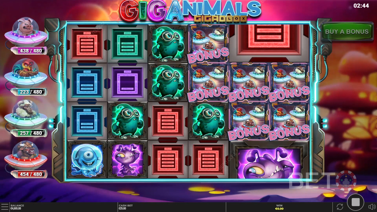 Recensione di Giganimals Gigablox da parte di BETO Slots