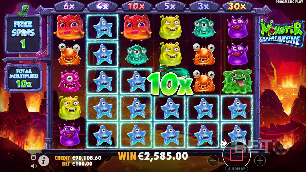 Recensione di Monster Superlanche da parte di BETO Slots