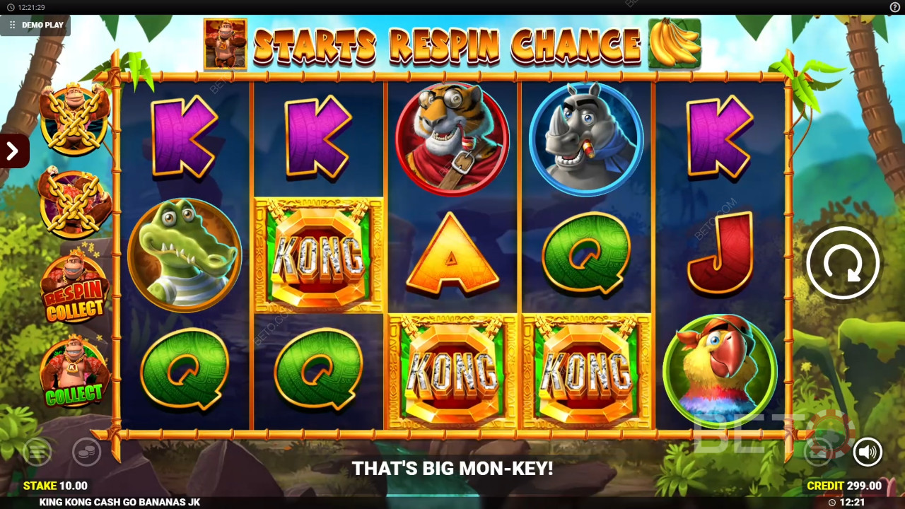 King Kong Cash Go Bananas Recensione di BETO Slots