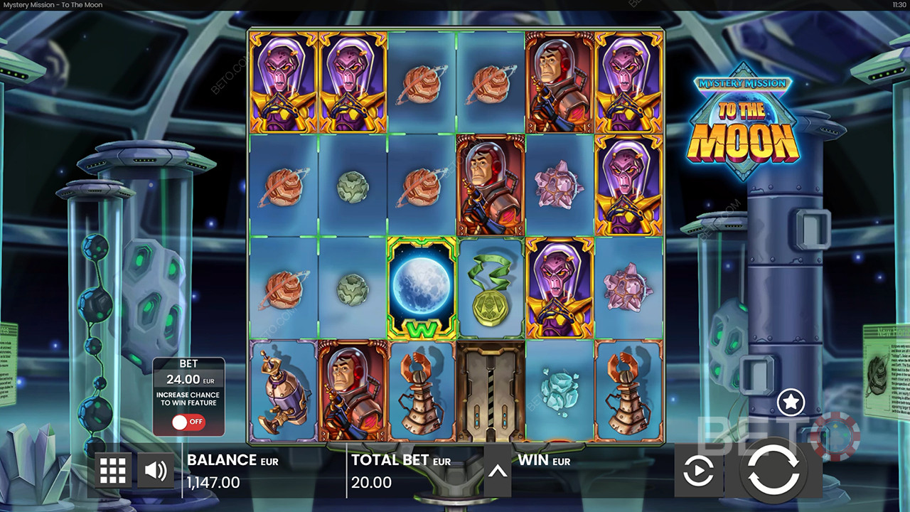 Missione misteriosa sulla Luna Recensione di BETO Slots