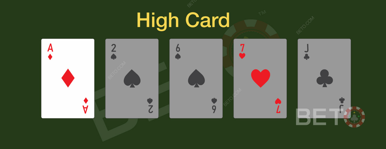La carta alta è la mano perfetta per bluffare.