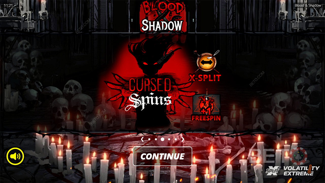 Vinci 6.666x la tua puntata nella Video Slot Blood and Shadow!