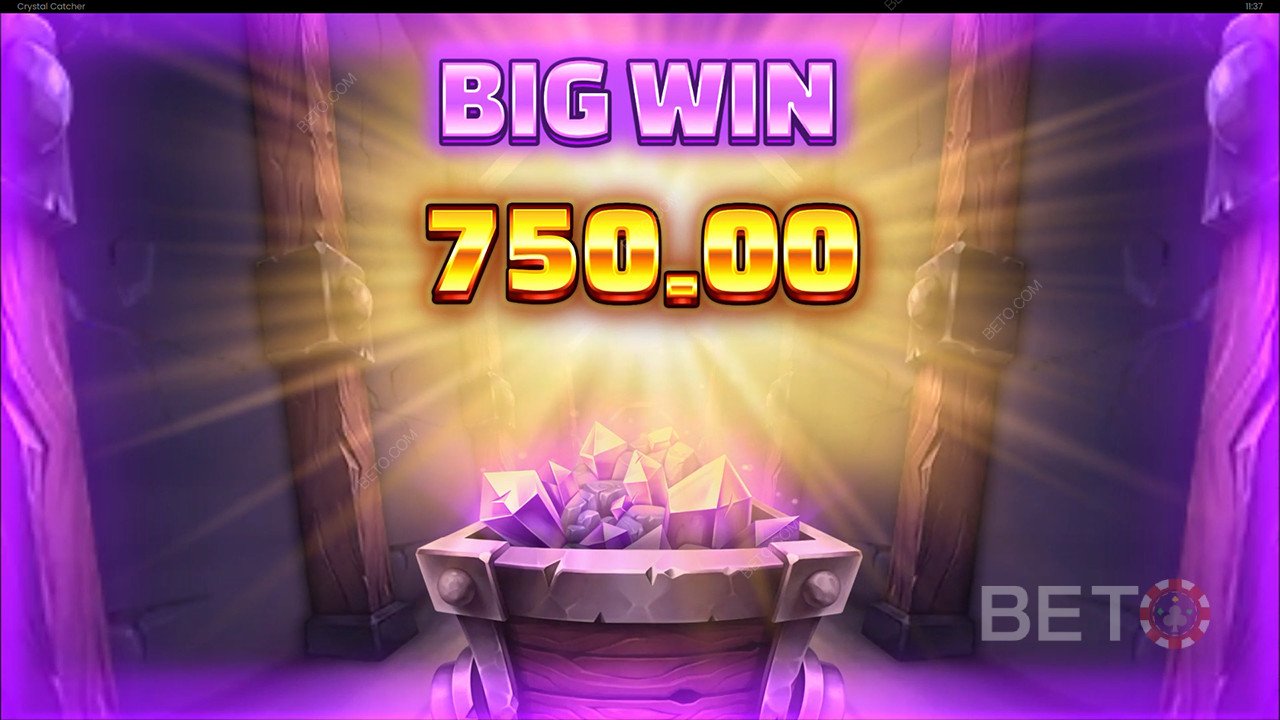 Vinci 5.000x la tua puntata nella slot Crystal Catcher!