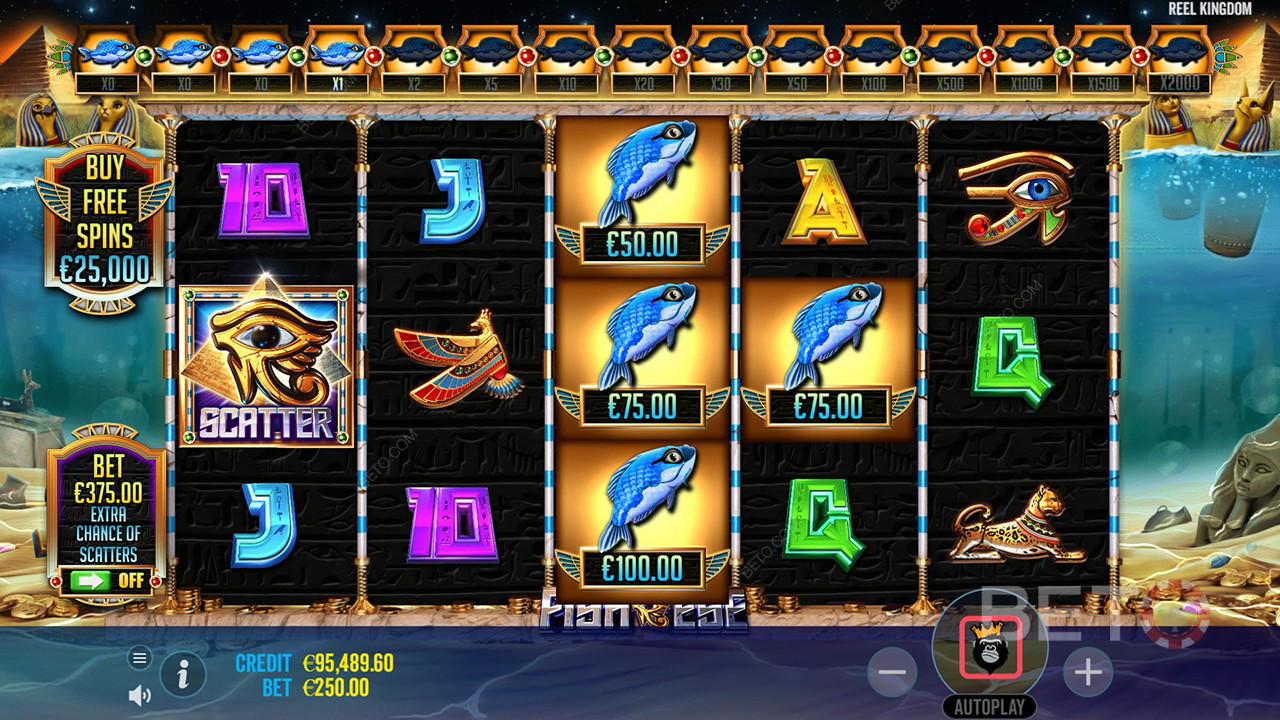 Le caratteristiche dei bonus spiegate in Fish Eye da Reel Kingdom