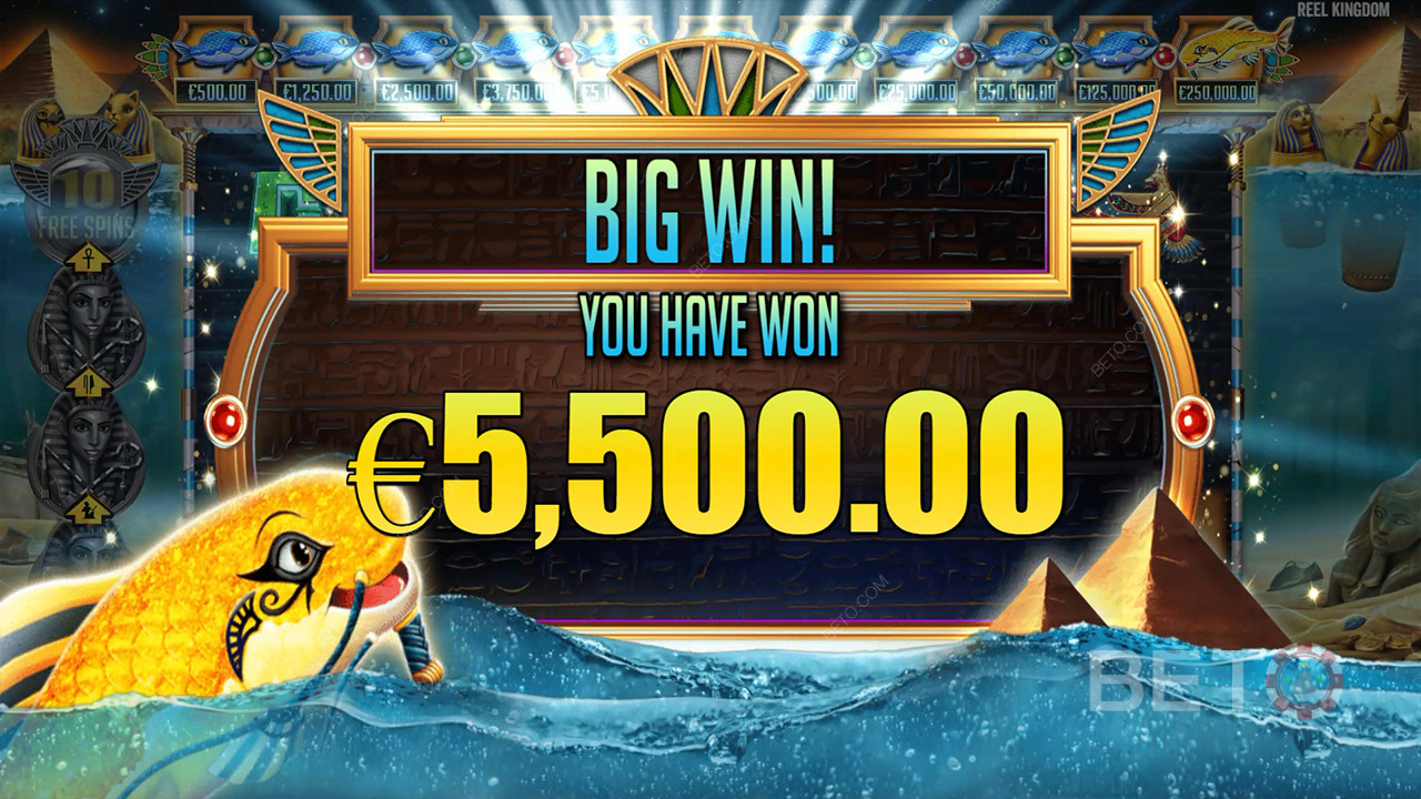 Vinci 10.000x la tua puntata nella slot online Fish Eye!