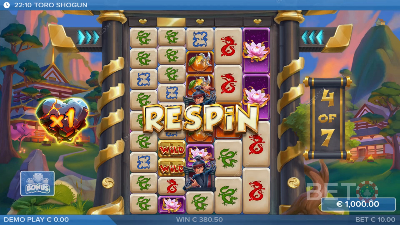 Le caratteristiche dei bonus spiegate in Toro Shogun da ELK Studios