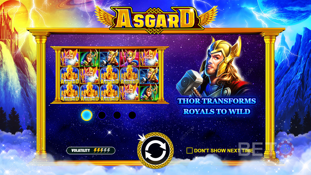 Divertiti con molte funzioni divertenti e una varianza media nella slot machine Asgard