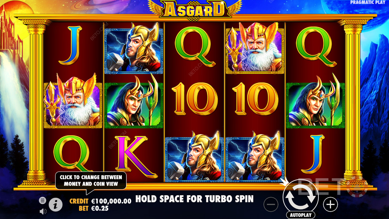 Le divinità della slot machine Asgard sono simili ai personaggi dei film più famosi.