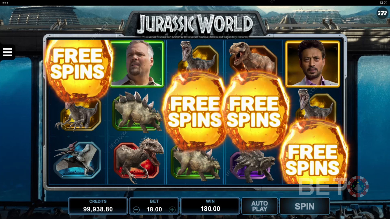 Recensione di Jurassic World da parte di BETO Slots