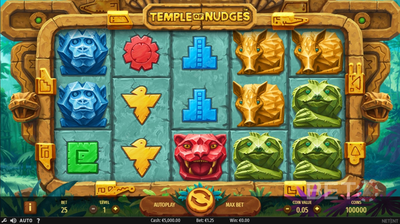 La video slot "Temple of Nudges