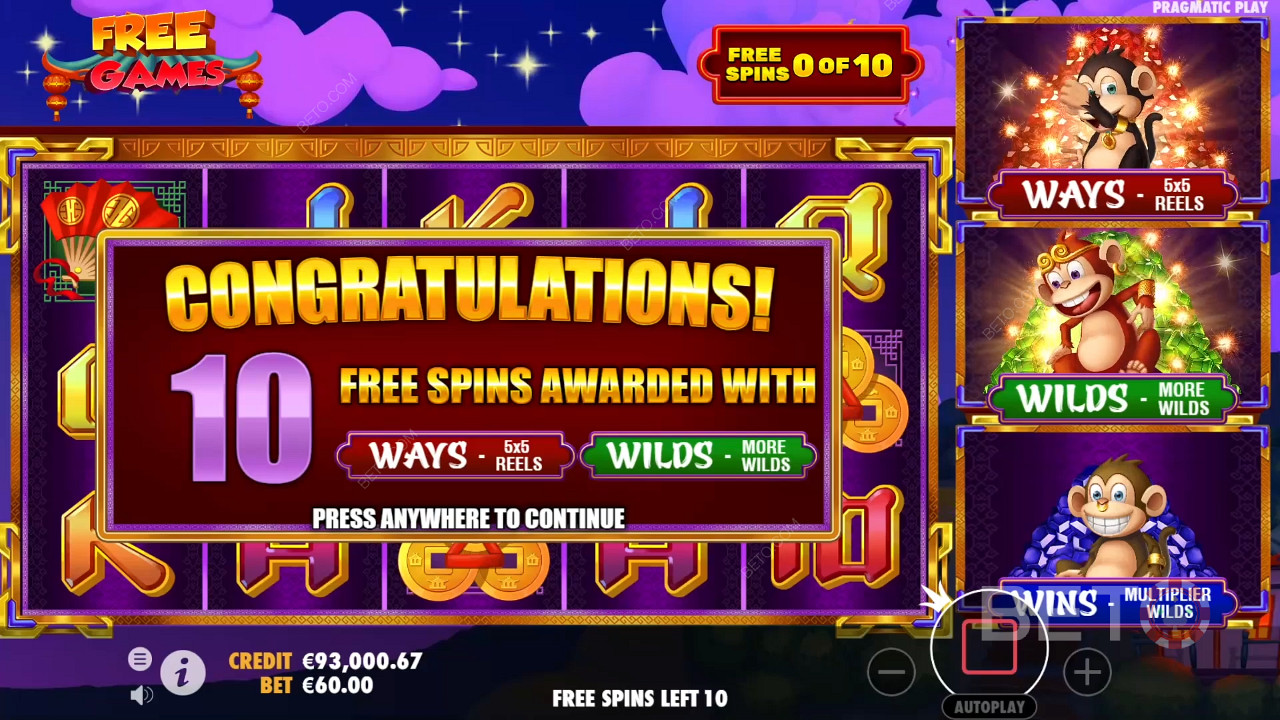 Le caratteristiche dei bonus spiegate in 3 Dancing Monkeys da Wild Streak Gaming