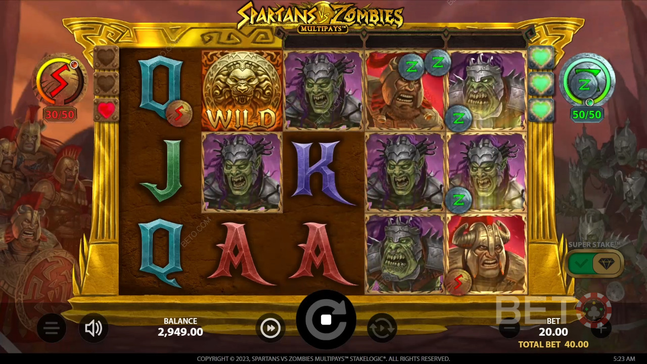 Spartans vs Zombies Recensione di BETO Slots