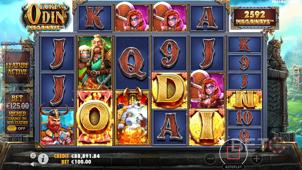 Caratteristiche bonus spiegate in Fury of Odin Megaways da Pragmatic Play