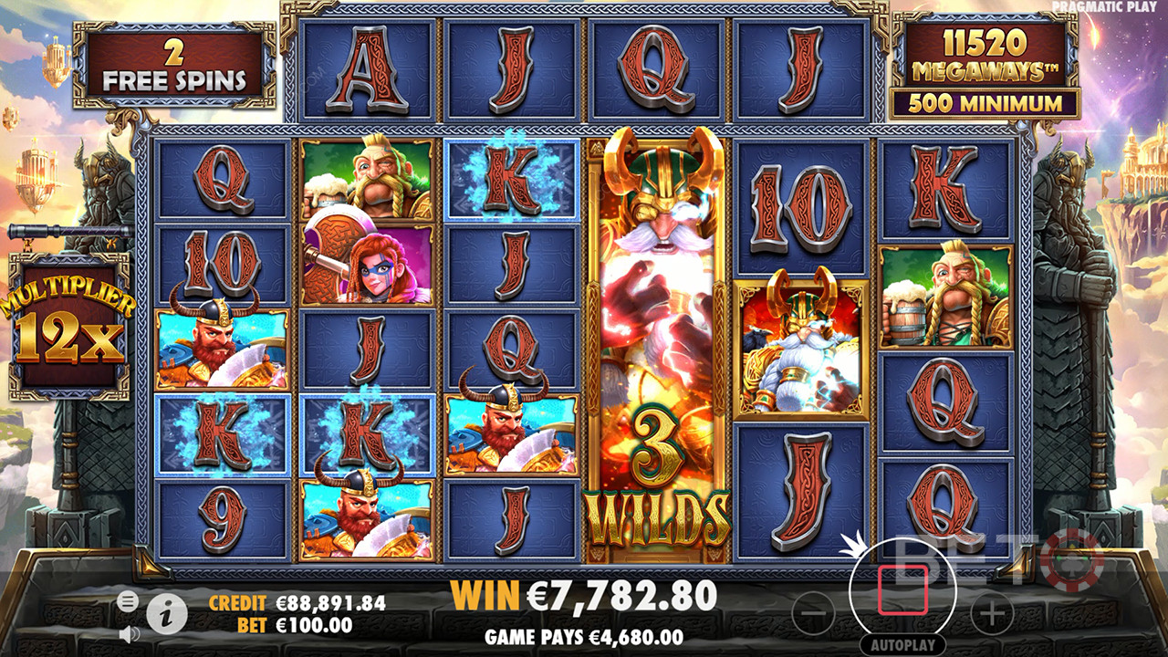 Vinci 15.000x la tua puntata nella slot online Fury of Odin Megaways!