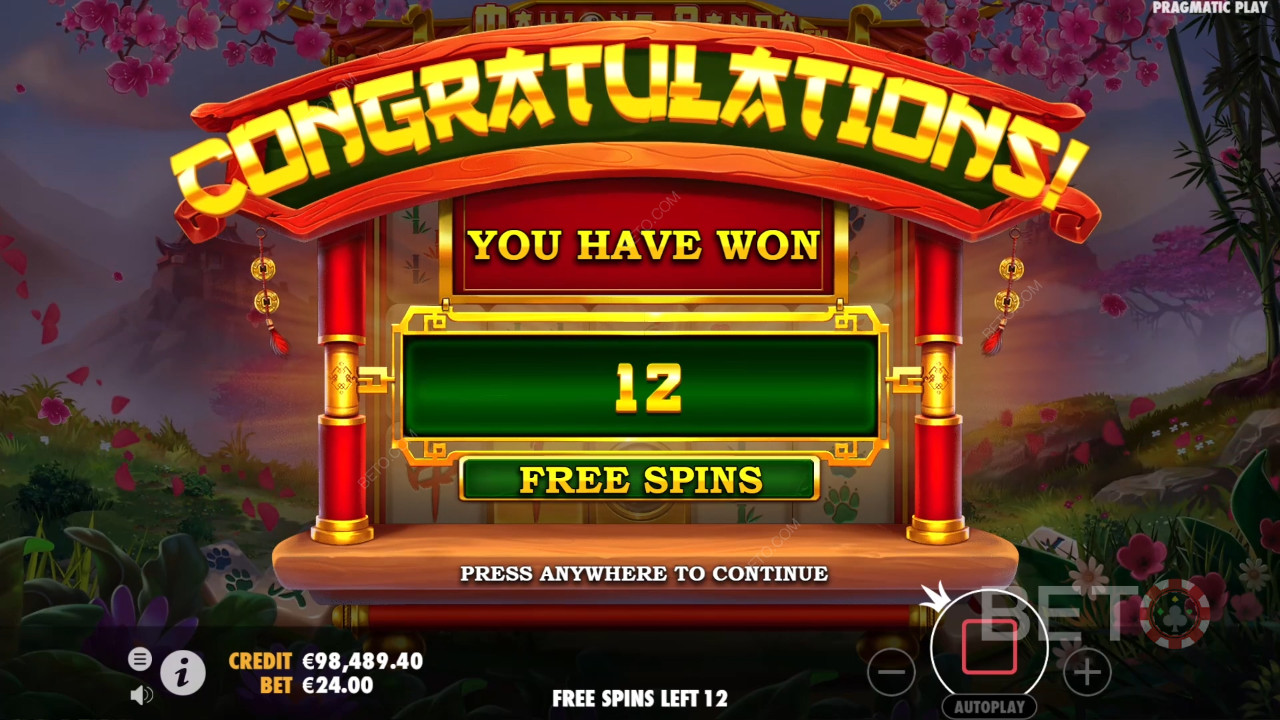 Le funzioni bonus spiegate in Mahjong Panda da Pragmatic Play