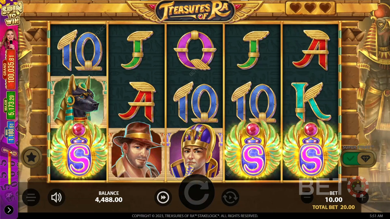 Treasures of Ra Recensione di BETO Slots