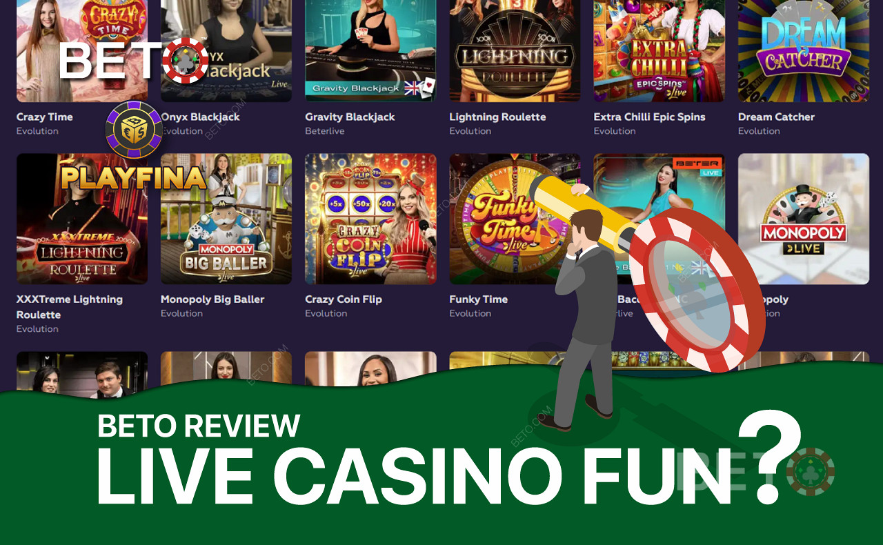 Playfina Live Casino offre un