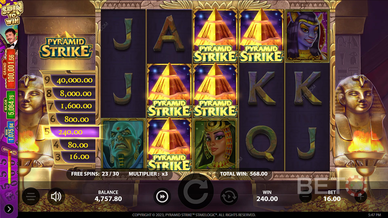 Recensione di Pyramid Strike da parte di BETO Slots
