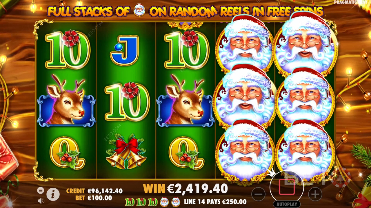 Godetevi i rulli selvatici completamente impilati nella slot online Free Spins in Santa
