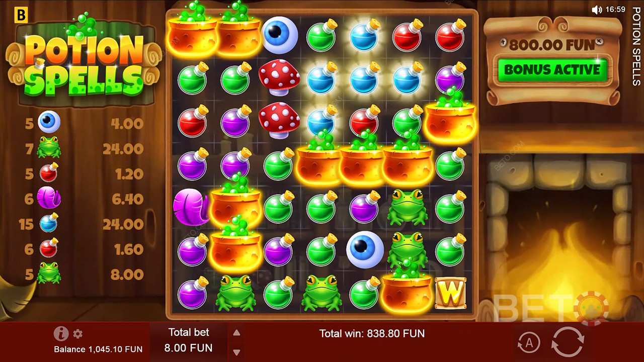 La recensione di Potion Spells da parte di BETO Slots
