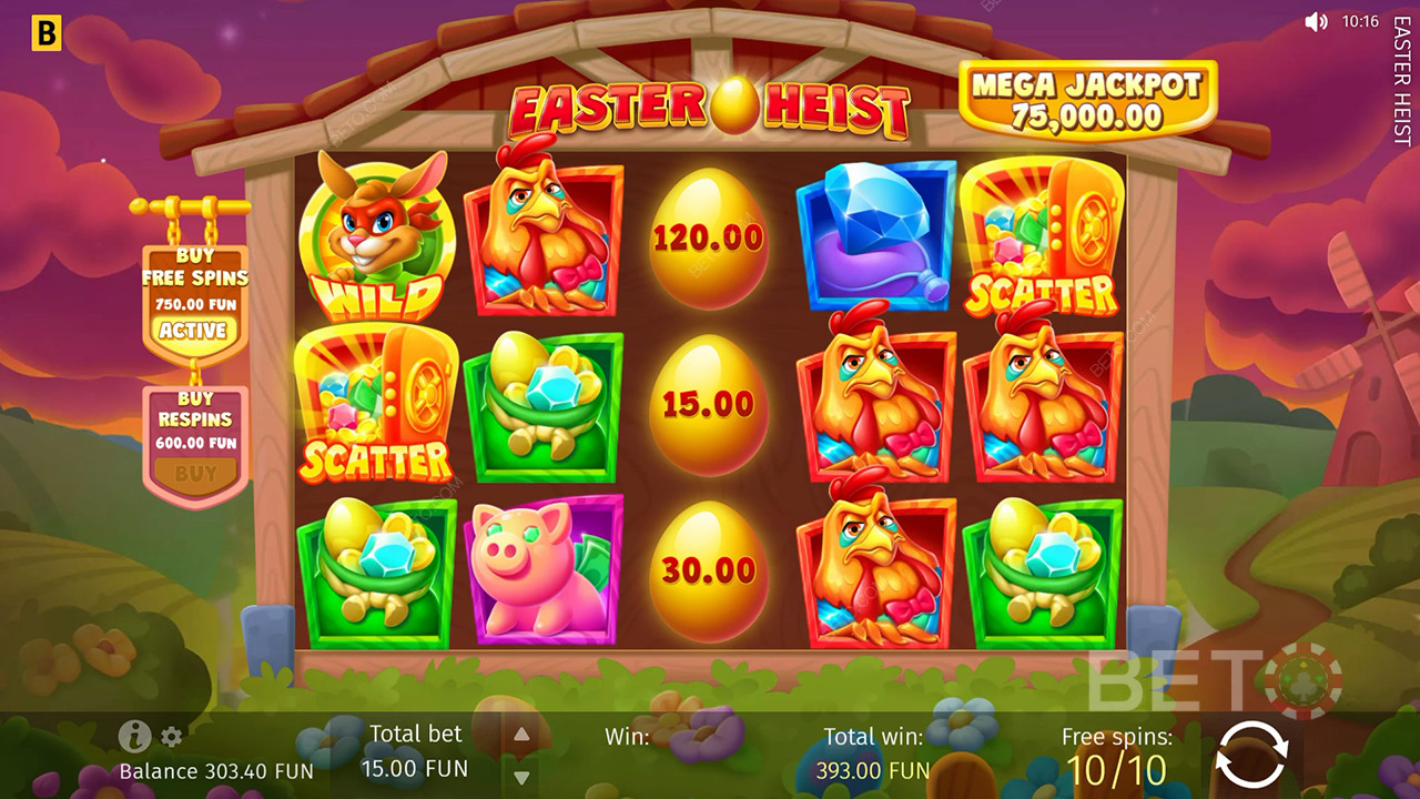 Recensione di Easter Heist da parte di BETO Slots