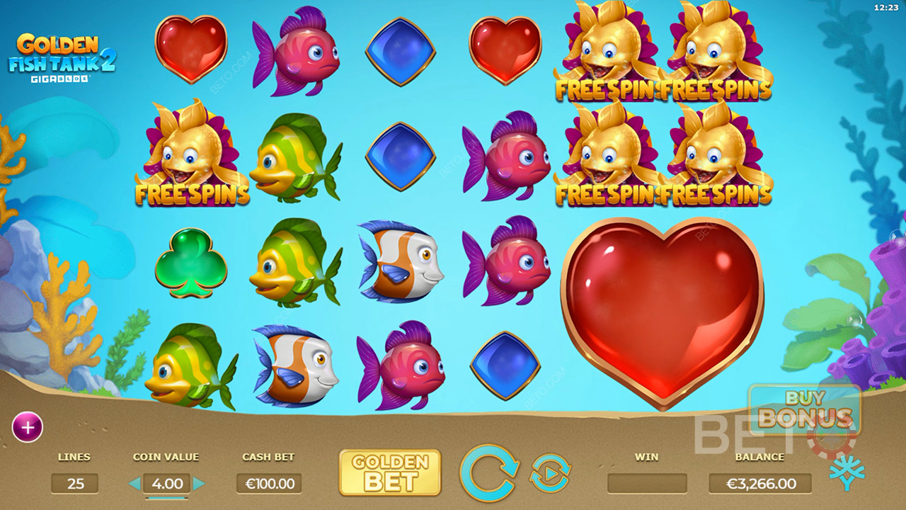 Golden Fish Tank 2 Gigablox Recensione di BETO Slots