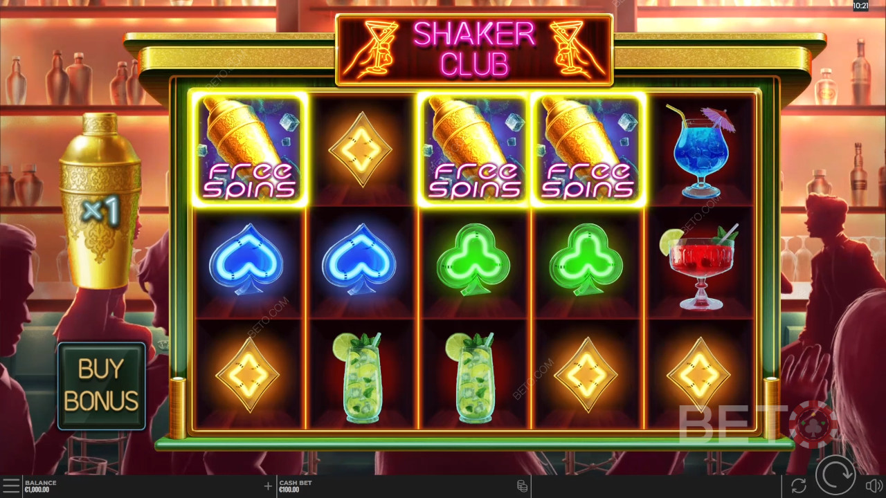 Recensione di Shaker Club da parte di BETO Slots
